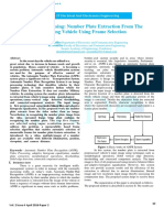 Video Processing: Number Plate Extraction From The Moving Vehicle Using Frame Selection