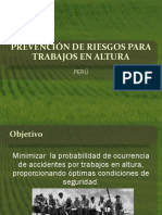 Prevención de Riesgos para Trabajos en Altura PDF