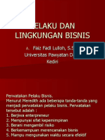 Pelaku Dan Lingkungan Bisnis (MK)