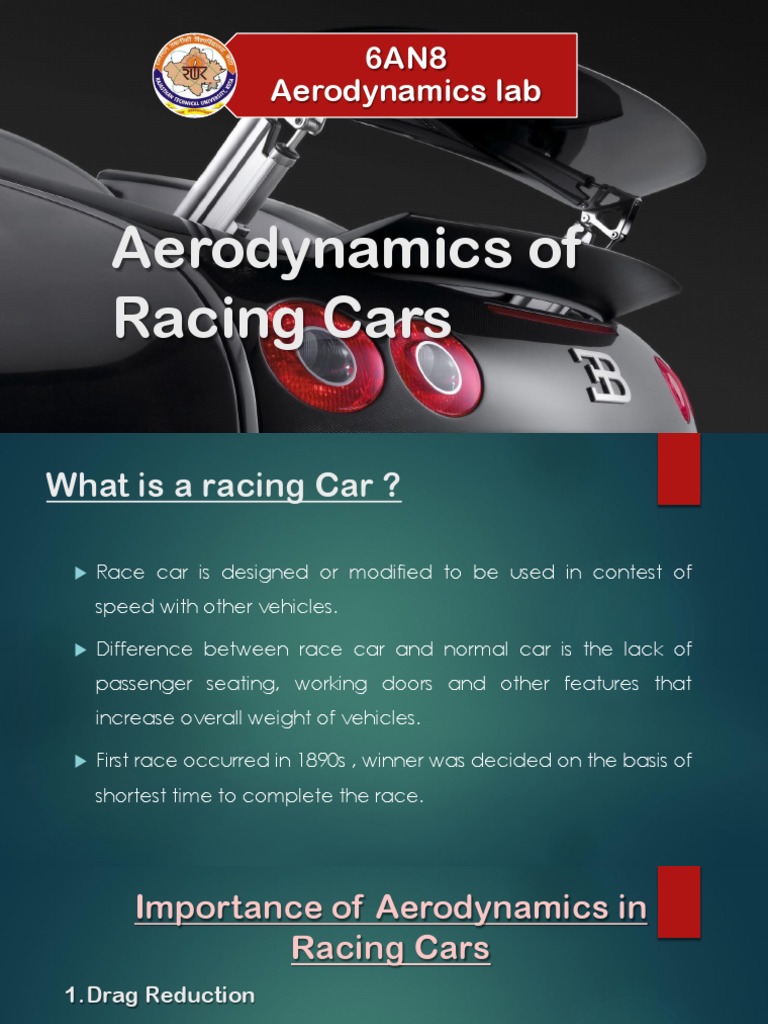 Aerodynamics in Racing Cars Explained | PDF | Auto Racing | Drag (Physics)