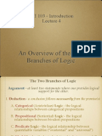 PHI 103 - Introduction: An Overview of The Two Branches of Logic