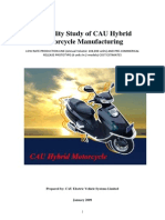 Feasibility of CAU Hybrid Motorcycle Manufacturing