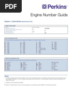 Engine Number Guide: Engines 2 Litre/cylinder