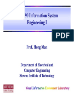 Cpe 490 Information System P Y Engineering I: Prof. Hong Man