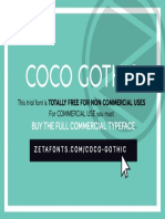 Coco Gothic Commercial Information