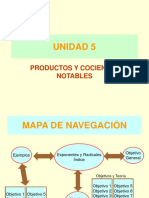 UNIDAD 5 Productos y Cocientes Notables