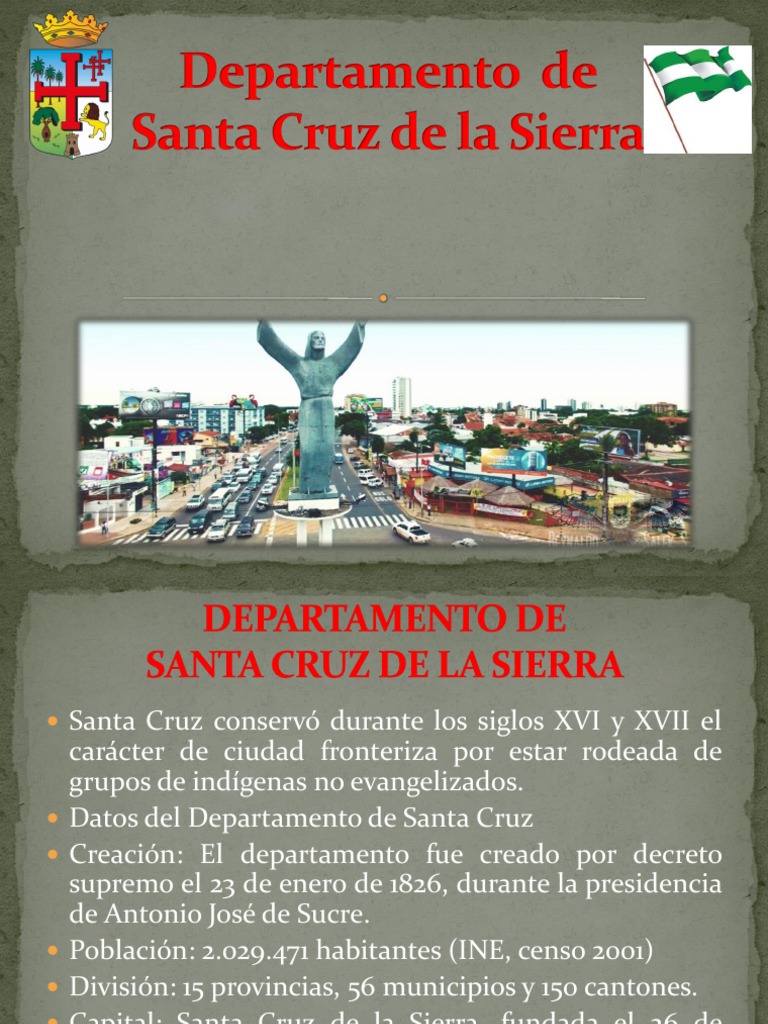 Historia y Datos del Departamento Santa Cruz | PDF | Bolivia | Cocina