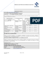 Informe de Auditoria Externa 2016 Sistema de Gestion ISO 9001 2008 Renovacion