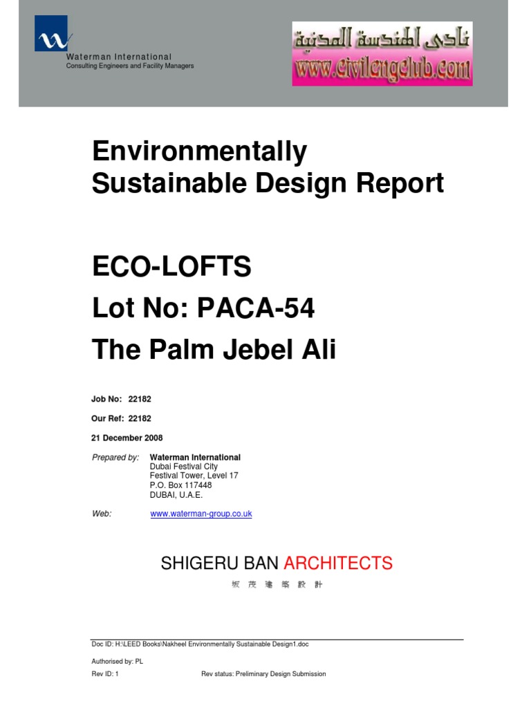 Environmentally Sustainable Design Report | PDF | Leadership In Energy ...