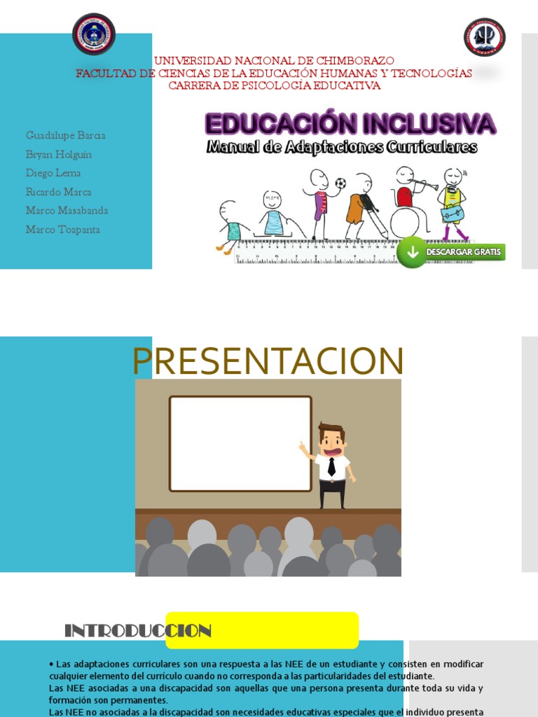 Adaptaciones Curriculares | PDF | Plan de estudios | Invalidez