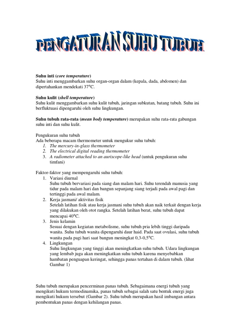 Thermoregulation Essays