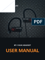 User Manual: Bt-1 Run Headset