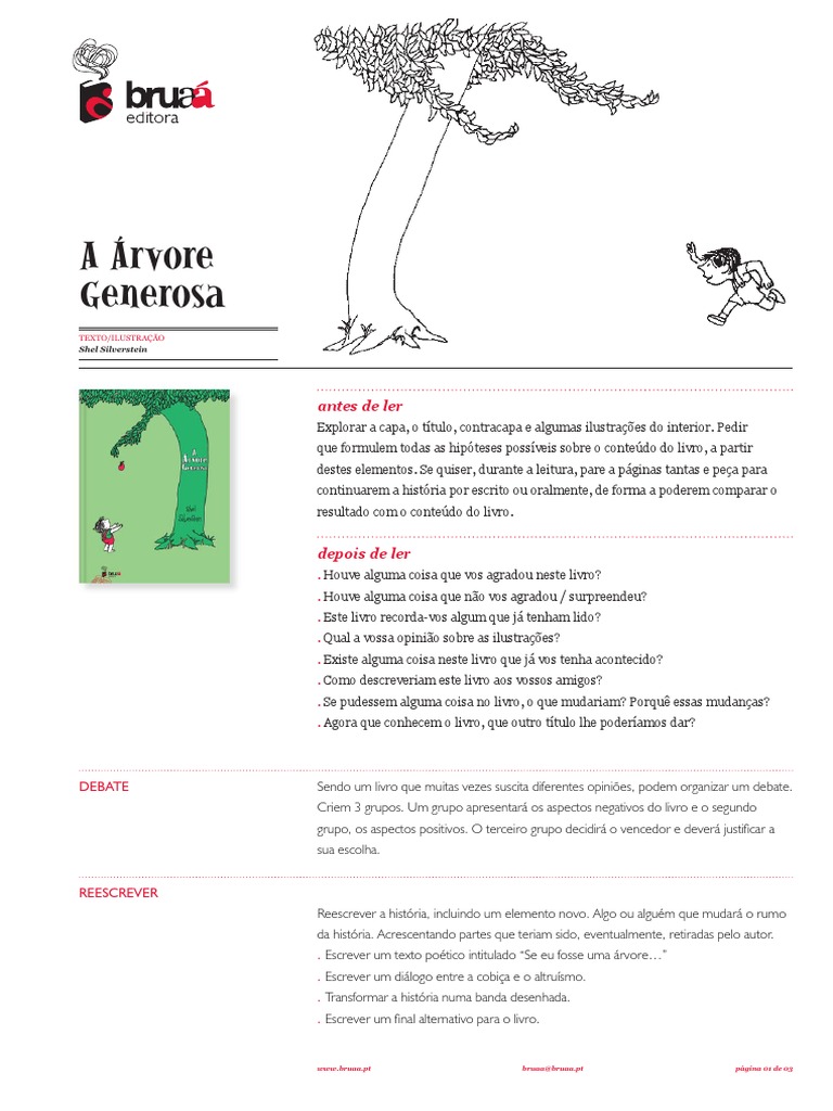 A Árvore Generosa de Shel Silverstein | PDF | Árvores | Livros