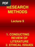 Research Methods - STA630 Power Point Slides Lecture 09