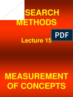 Research Methods - STA630 Power Point Slides Lecture 15