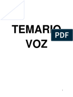 Temario Voz