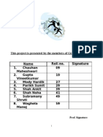 This Project Is Presented by The Members of Group No. - 6:: Prof. Signature