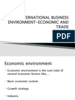 International Business Environment-Economic and Trade