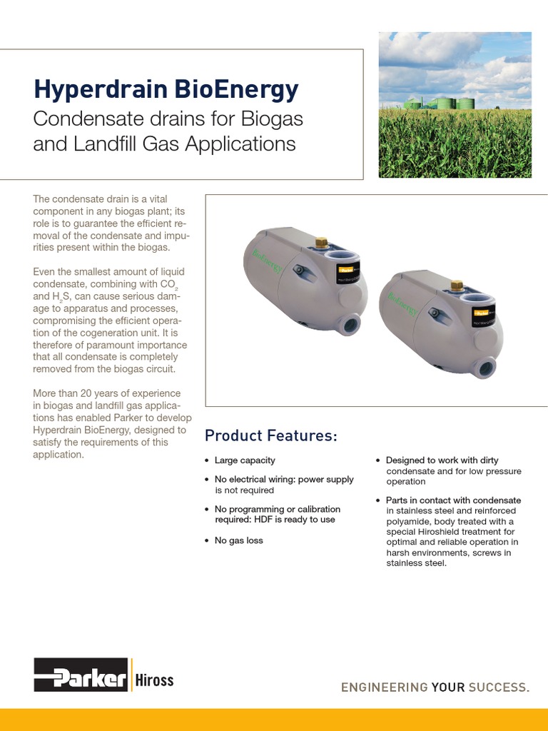 Hyperdrain Bioenergy: Condensate Drains For Biogas and Landfill Gas ...