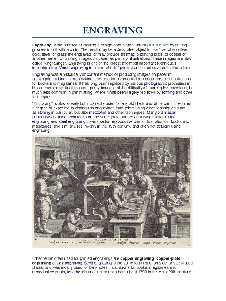 Engraving | PDF | Engraving | Printmaking