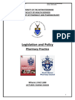 Legislation and Policy Handout