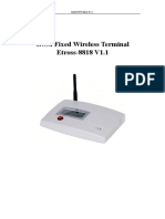 GSM Fixed Wireless Terminal Etross-8818 V1.1 User's Manual