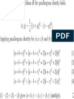 Parallelogram Identity