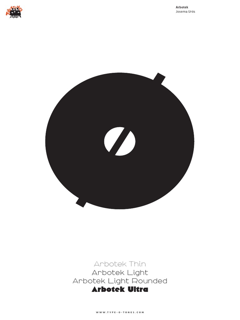 TØT-Specimen Arbotek | PDF | Typefaces | Naming Conventions