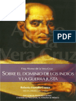 Fray Alonso de La Vera Cruz - Sobre El Dominio de Los Indios y La Guerra Justa