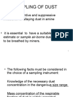 Sampling of Dust DUST in MINES - 5