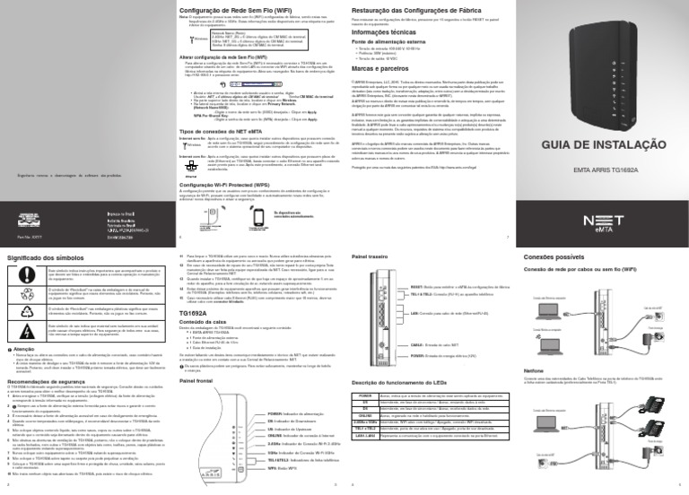ARRIS TG1692A.pdf Wifi Rede sem Fio