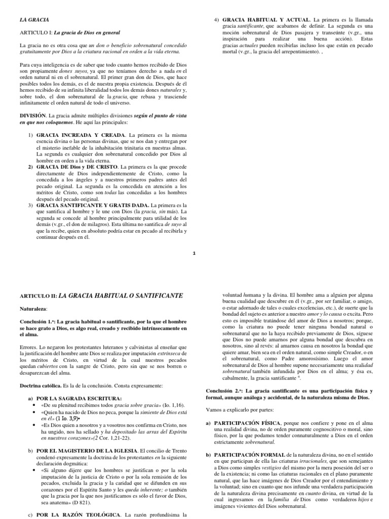 Tipos y Efectos de la Gracia de Dios | PDF | Gracia en el cristianismo ...