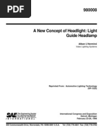 A New Concept of Headlight Light Guide Headlamp