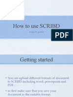 How To Use SCRIBD: A Quick Guide
