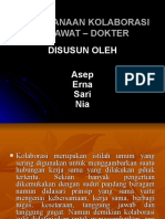 Download PELAKSANAAN KOLABORASI PERAWAT  DOKTER by Asriadi Bugis SN38472778 doc pdf