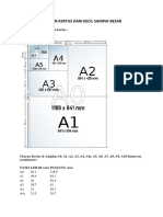 Ukuran Kertas Dari Kecil Sampai Besar