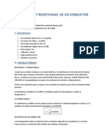 Resistencia y Resistividad de Un Conductor