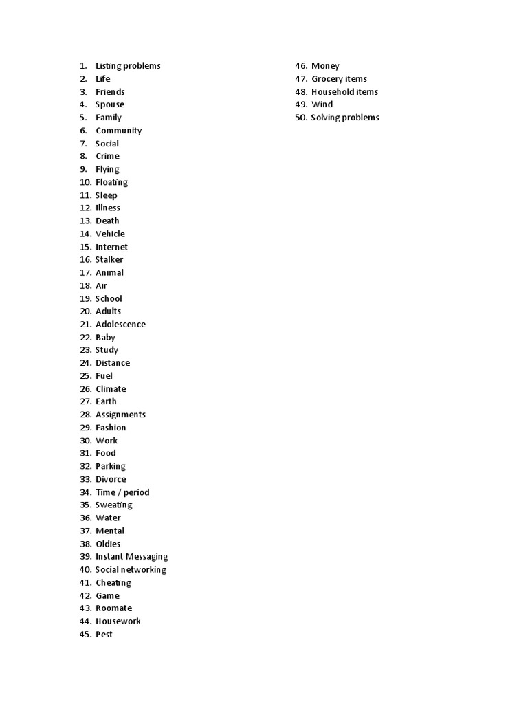 Problem Listing | PDF