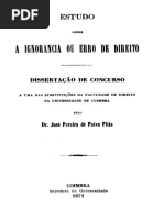 Estudo Sobre Ignorancia Ou Erro de Direito