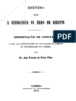 Estudo Sobre Ignorancia Ou Erro de Direito