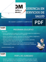 Gerencia en Servicios de Salud