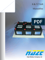 Summary Battery Specifications