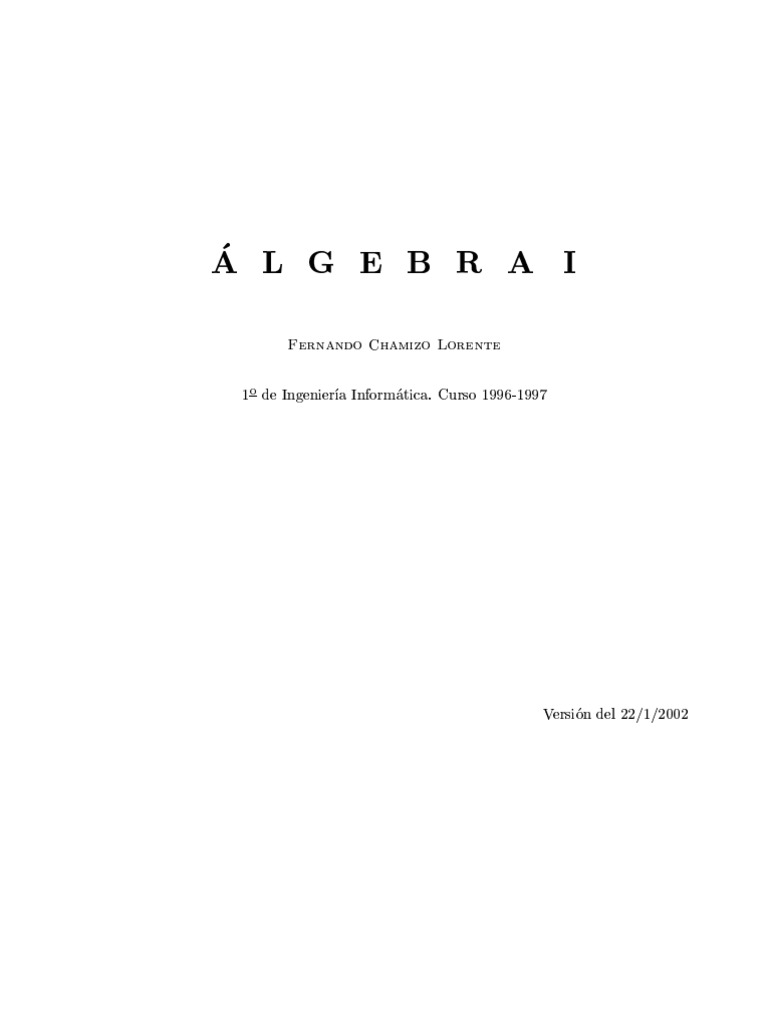 Algebra I