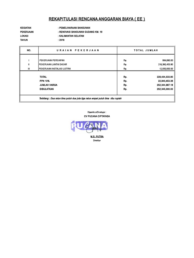 Rab Gudang Bsp 10 16