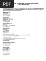 Crash Cushion, End Treatments and Barrier Selection Guide List of Manufacturers