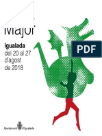 Programa de La Festa Major D'igualada 2018