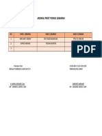 Jadwal Piket Posko Lebaran