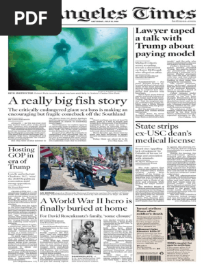 18 07 21 Los Angeles Times Gaza Strip Israel