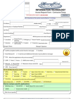 Information Technology: Access Request Form - Contractor/Temp