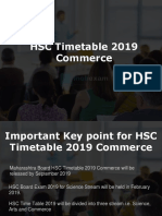 Maharashtra HSC Timetable 2019 Commerce